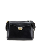 グッチ オールドグッチ ショルダーバッグ ブラック レザー レディース GUCCI 【中古】